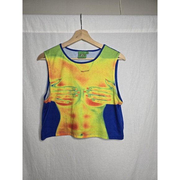 Jaded London Multicolor Crop Top - Picture 1 of 9